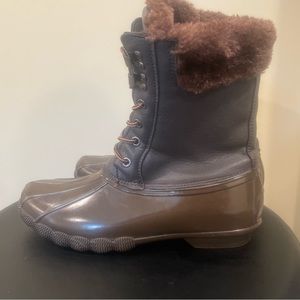 WINTER SNOW WATERPROOF BOOTS Electric Karma Women Boots Brown Rubber Ankle US 10